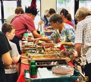 Buffet line